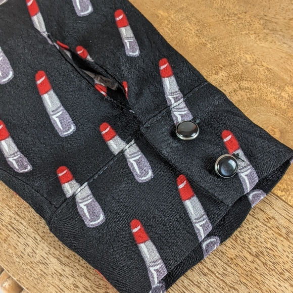 Forever 21 Lipstick Pattern Dress (Size: Small) - Picture 14 of 15